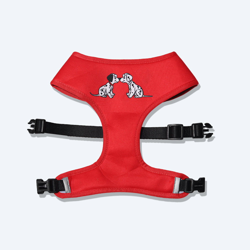 HUFT XÂ© Disney Dalmatians Reversible Dog Harness - Red - Heads Up For Tails