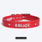 HUFT Personalised Dog Collar - Red - Upto 7 Letters - Heads Up For Tails