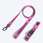 HUFT Nylon Dog Collar and Leash -Purple - (Set of 2) - Heads Up For Tails