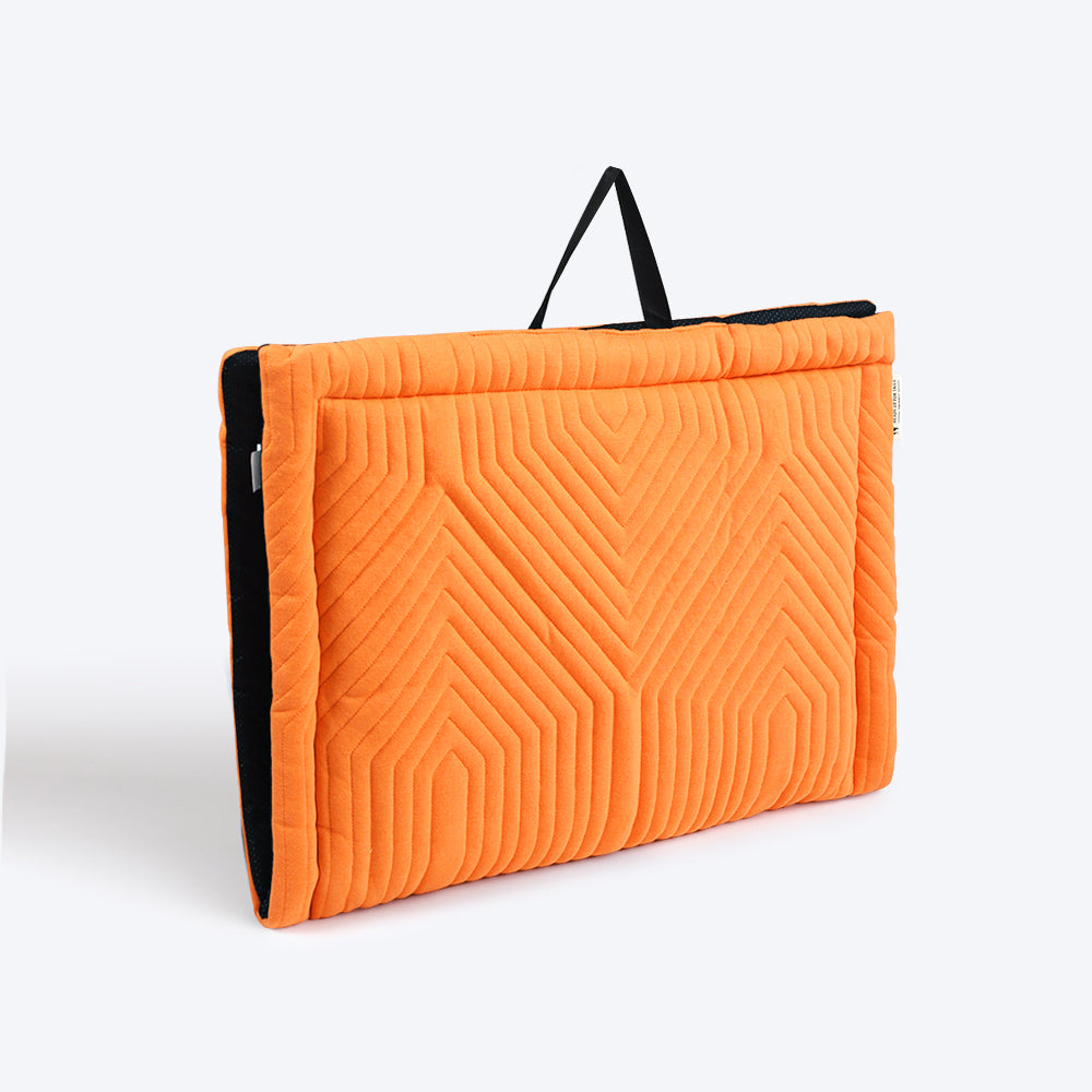 HUFT Quilted Jersey Mat - Coral - Heads Up For Tails