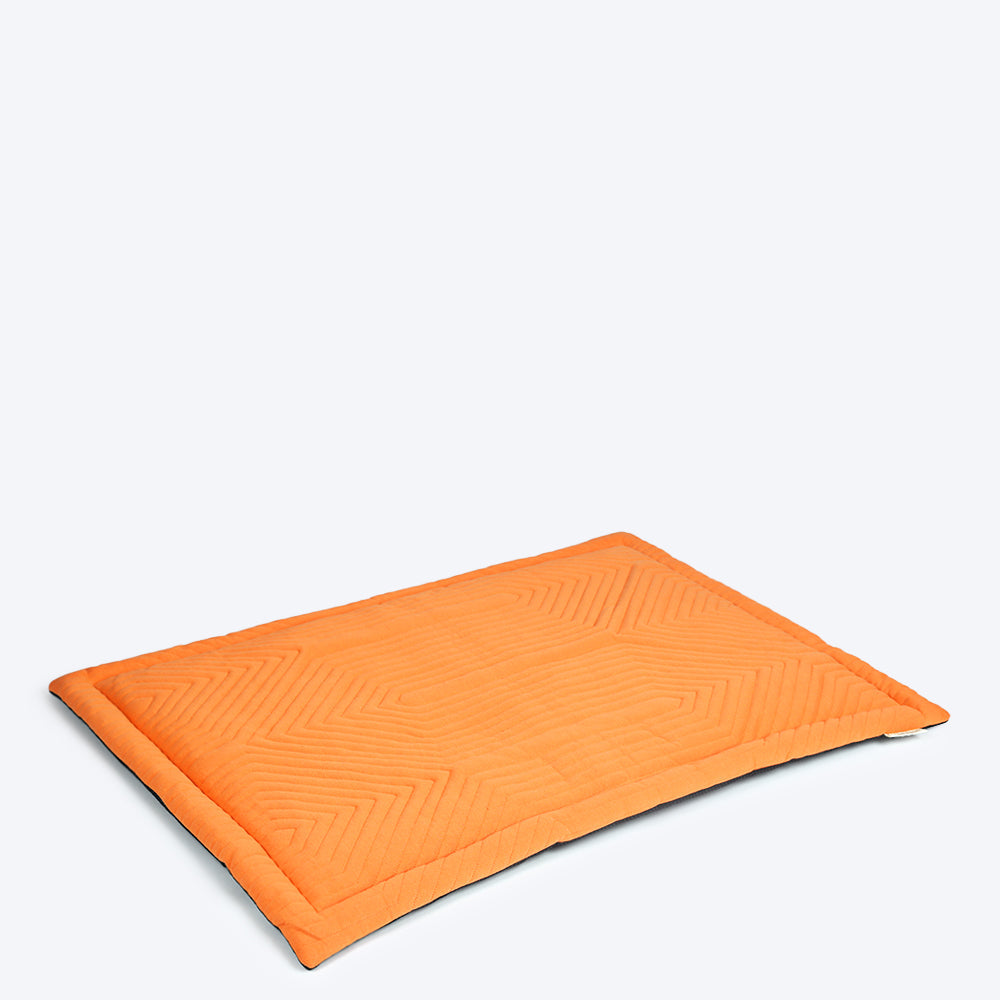 HUFT Quilted Jersey Mat - Coral - Heads Up For Tails