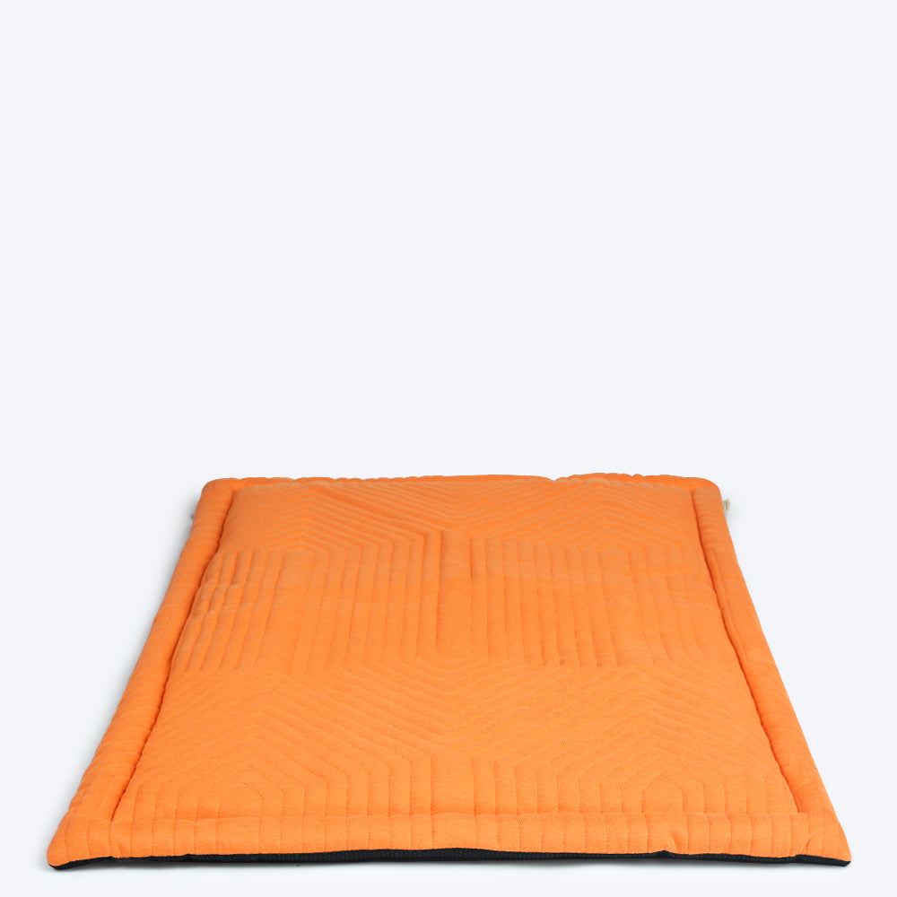 HUFT Quilted Jersey Mat - Coral - Heads Up For Tails