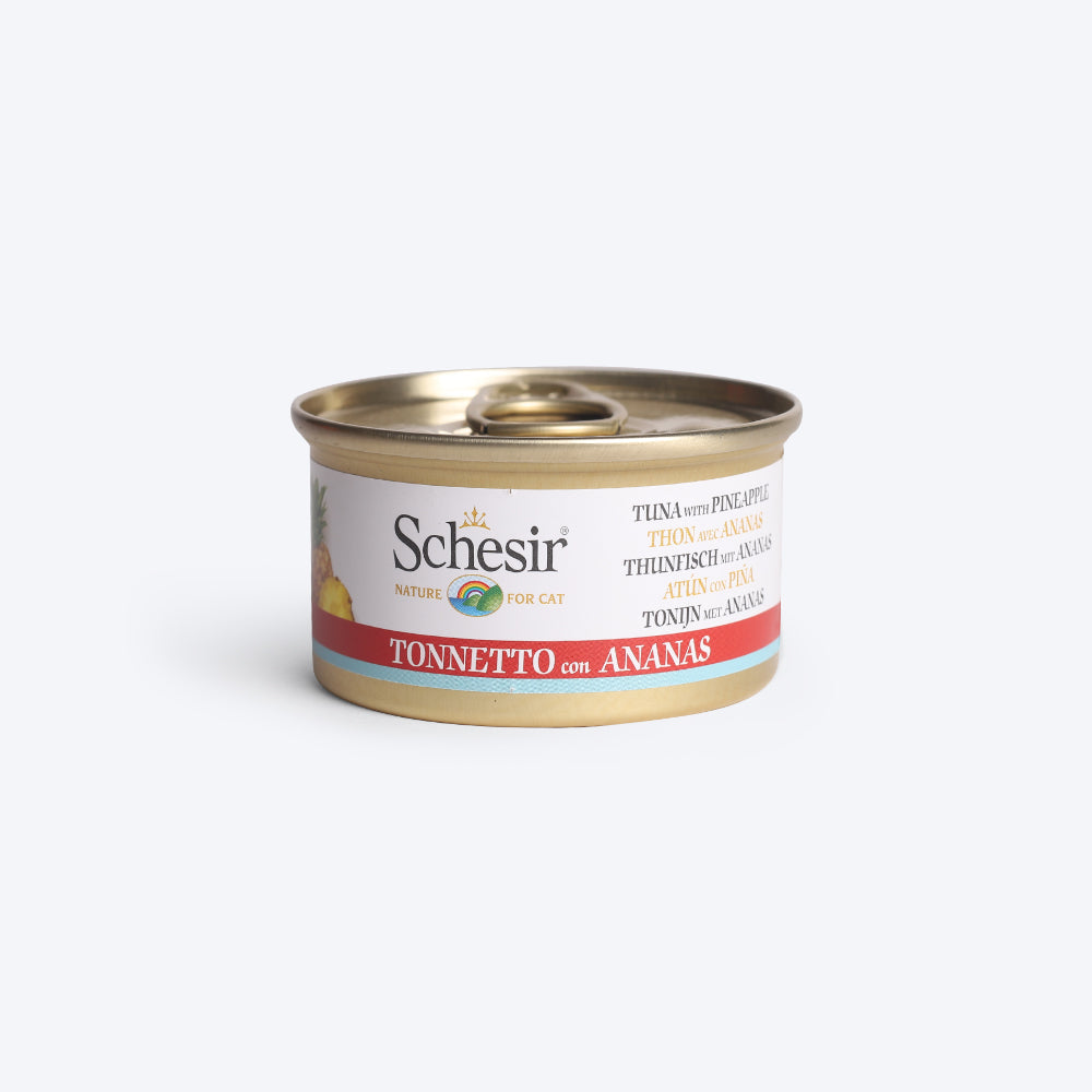 Schesir Tuna With Pineapple Wet Cat Food Can - 75 g - Heads Up For Tails