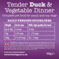 Little BigPaw Tender Duck & Vegetable Dinner Wet Dog Food - 150 g - Heads Up For Tails