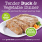 Little BigPaw Tender Duck & Vegetable Dinner Wet Dog Food - 150 g - Heads Up For Tails