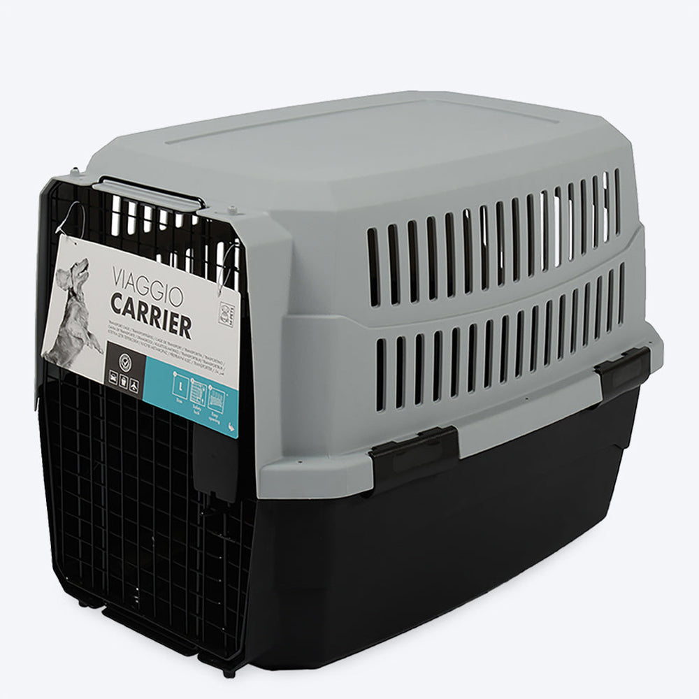 M-Pets VIAGGIO Dog & Cat Carrier - Black & Grey - Heads Up For Tails