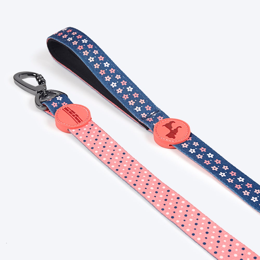HUFT Floral Nylon Dog Collar, Leash and Harness (Set of 3) - Heads Up For Tails