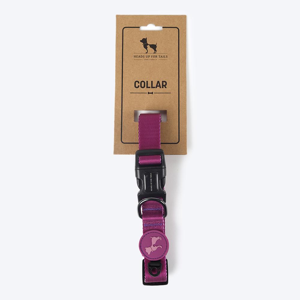 HUFT Classic Nylon Dog Collar - Purple (Can be Personalised)5