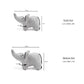 HUFT Paws for Earth Animal Dog Plush Toy - Elephant - 16 cm - Heads Up For Tails
