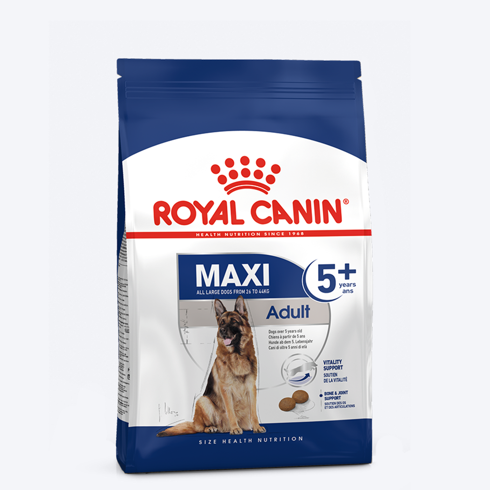 Royal Canin Maxi Breed 5+ Adult Dry Dog Food - 4 kg - Heads Up For Tails