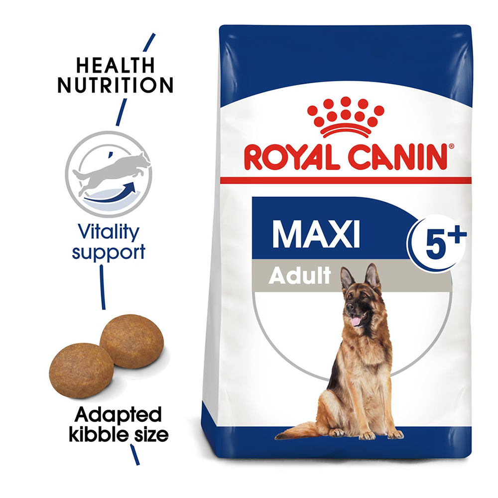 Royal Canin Maxi Breed 5+ Adult Dry Dog Food - 4 kg - Heads Up For Tails