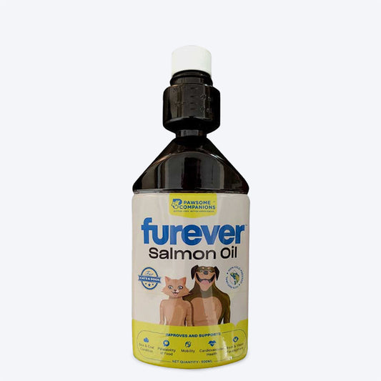 Pawsome Companions Furever Salmon Oil For Pets - 500 ml - Heads Up For Tails