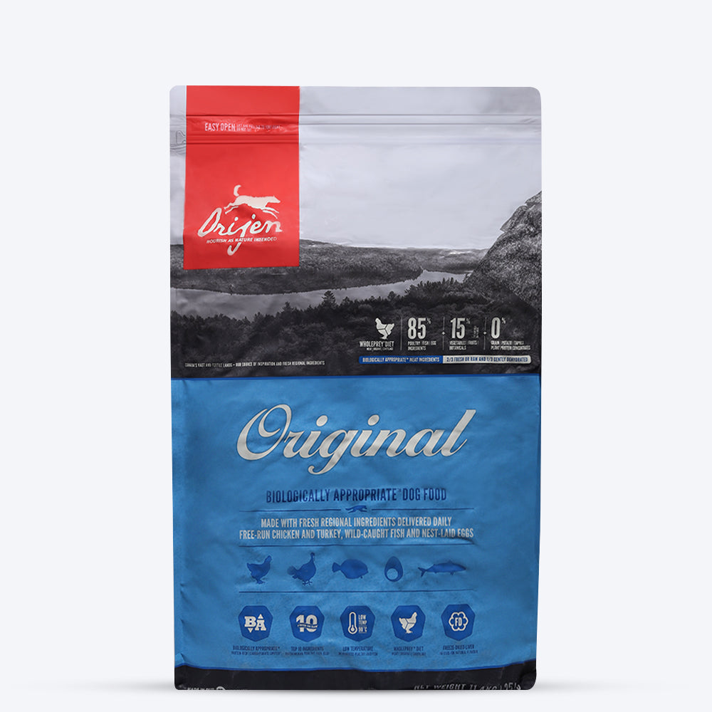Orijen Original Grain Free Dry Dog Food (All Breeds & Ages) - Heads Up For Tails