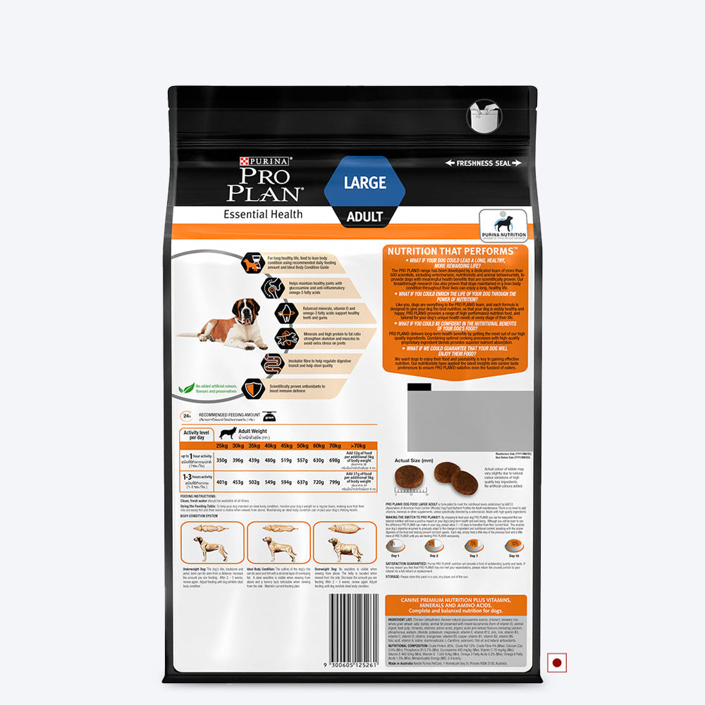 PURINA PRO PLAN Large Breed Adult Dry Dog Food - Chicken - Heads Up For Tails