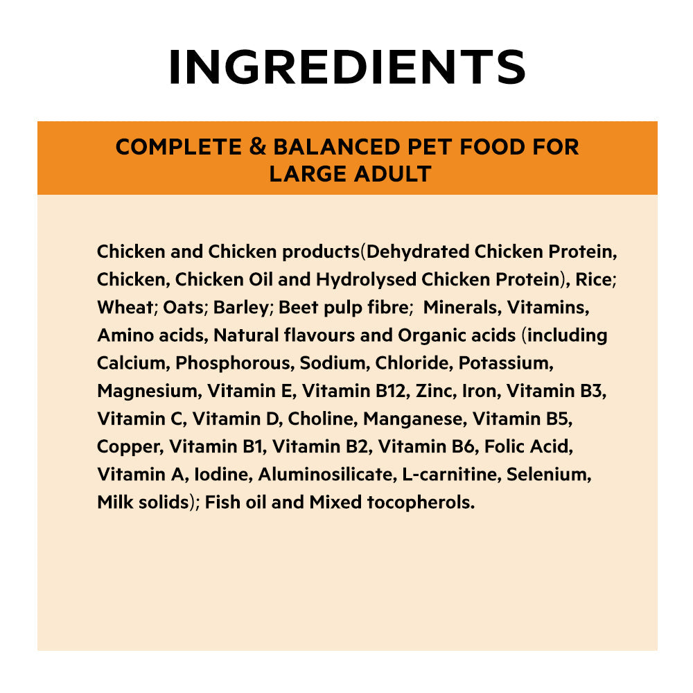 PURINA PRO PLAN Large Breed Adult Dry Dog Food - Chicken