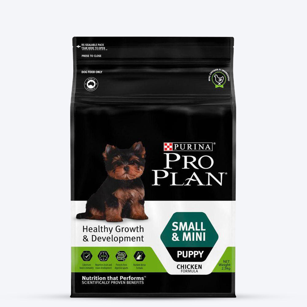 PURINA PROPLAN Small & Mini Breed Dry Puppy Food (Chicken Formula) - Heads Up For Tails