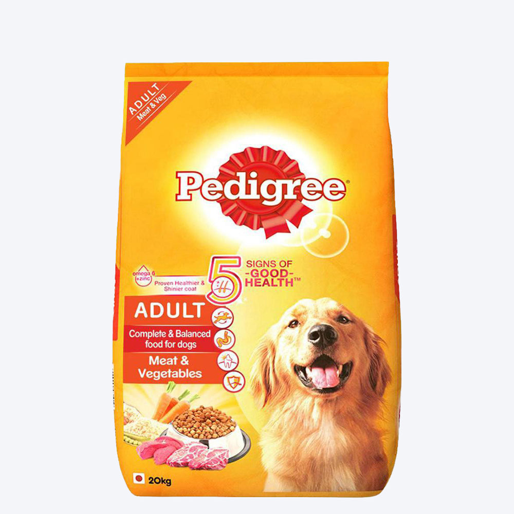 Pedigree Meat & Vegetables Adult Dry Dog Food - 20 kg1