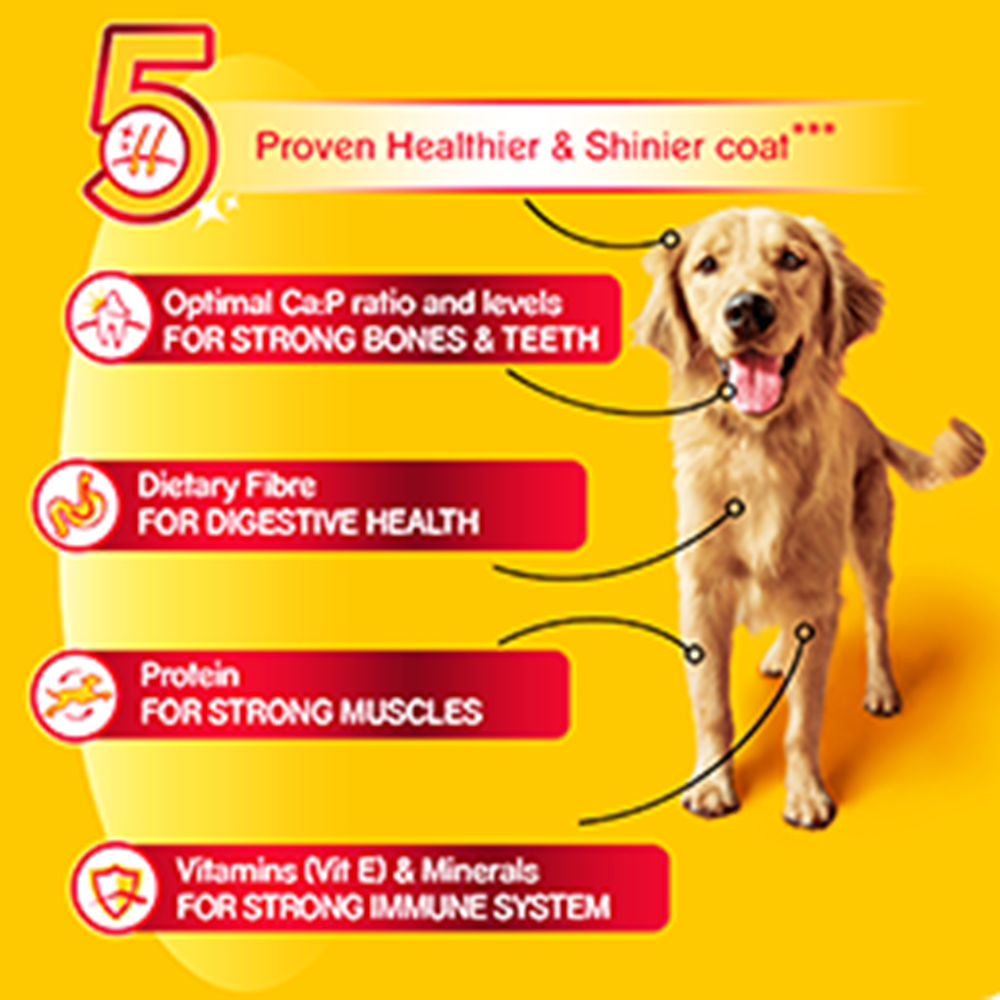 Pedigree Professional Active Adult Dry Dog Food - Heads Up For Tails
