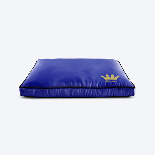 HUFT Blue Personalised Dog Bed with Crown - Heads Up For Tails