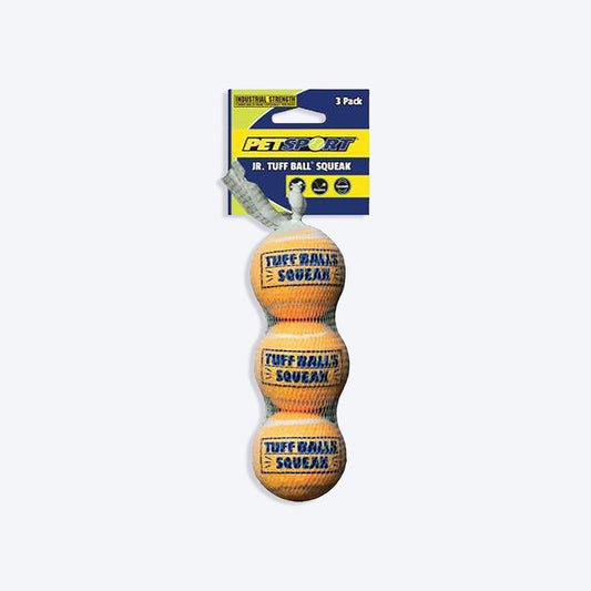 Petsport Tuff Balls Squeak - Small (Pack of 3) - Heads Up For Tails