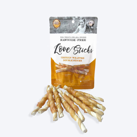Rena's recipe Love Chicken Wrapped Double Sticks-146 gm, 10 Pieces - Heads Up For Tails