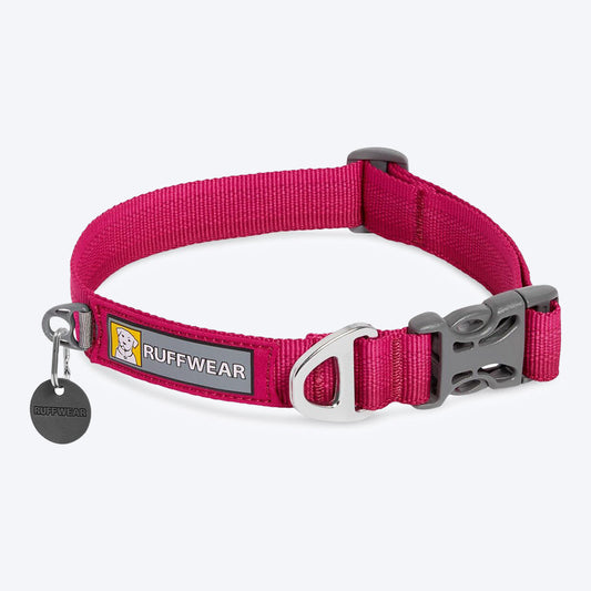 Ruffwear Front Range Dog Collar - Hibiscuss Pink - Medium - Heads Up For Tails