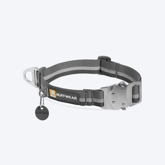 Ruffwear Top Rope Dog Collar - Granite Grey - Heads Up For Tails