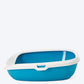 Savic Gizmo Cat Litter Tray with Rim - Blue - Heads Up For Tails