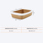 Savic Iriz Cat Litter Tray with Rim - Nordic Brown - 20 x 14 x 5 inch - Heads Up For Tails