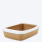 Savic Iriz Cat Litter Tray with Rim - Nordic Brown - 7.8 x 5.5 x 2.0 inch - Heads Up For Tails