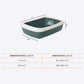 Savic Iriz Cat Litter Tray with Rim - Nordic Green - Heads Up For Tails