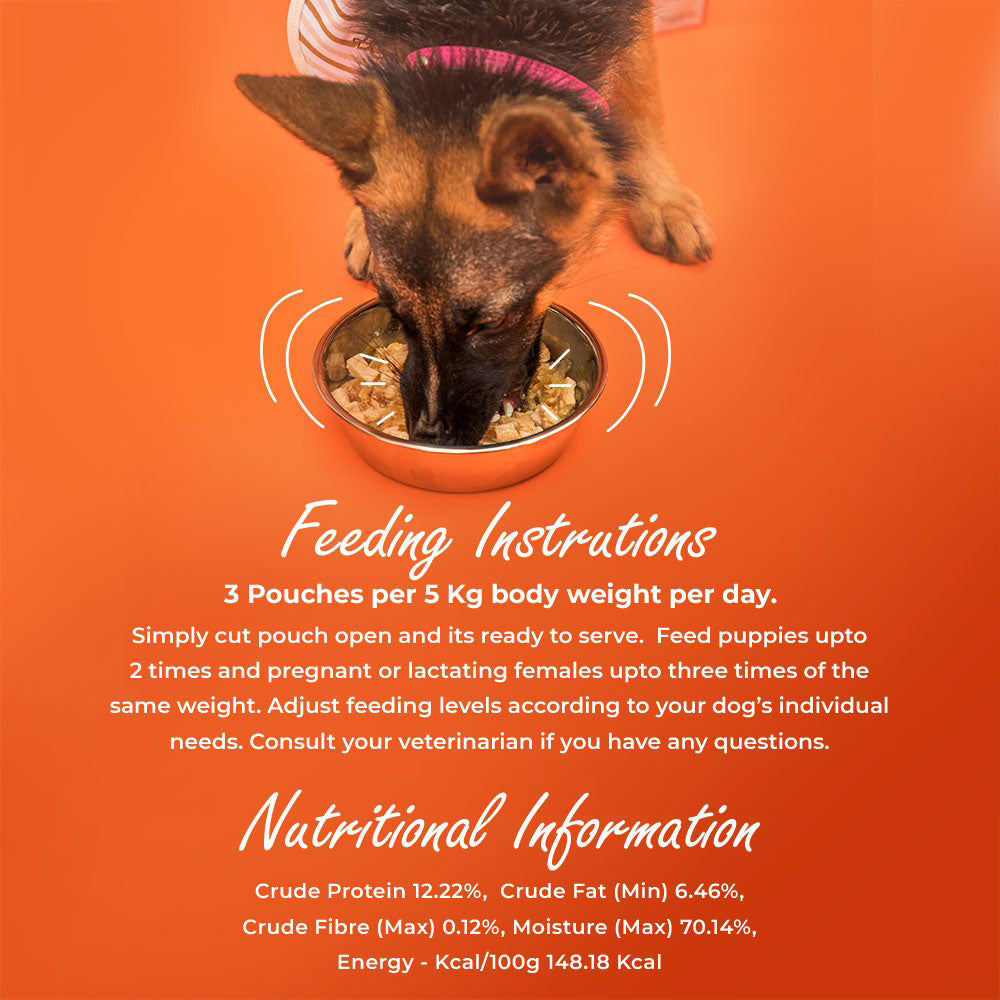 Kennel Kitchen Lamb with Pumpkin Supreme Cuts In Gravy Wet Dog Food - 100 g - Heads Up For Tails