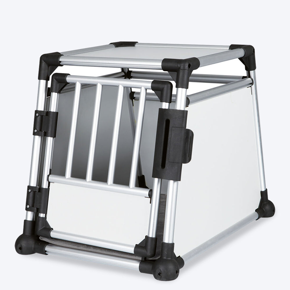 Trixie Black and Silver Transport Box Aluminium - Heads Up For Tails