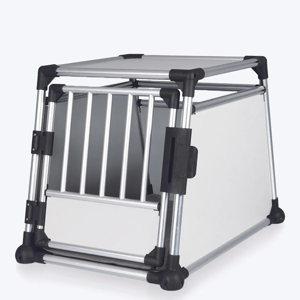 Trixie Black and Silver Transport Box Aluminium - Heads Up For Tails