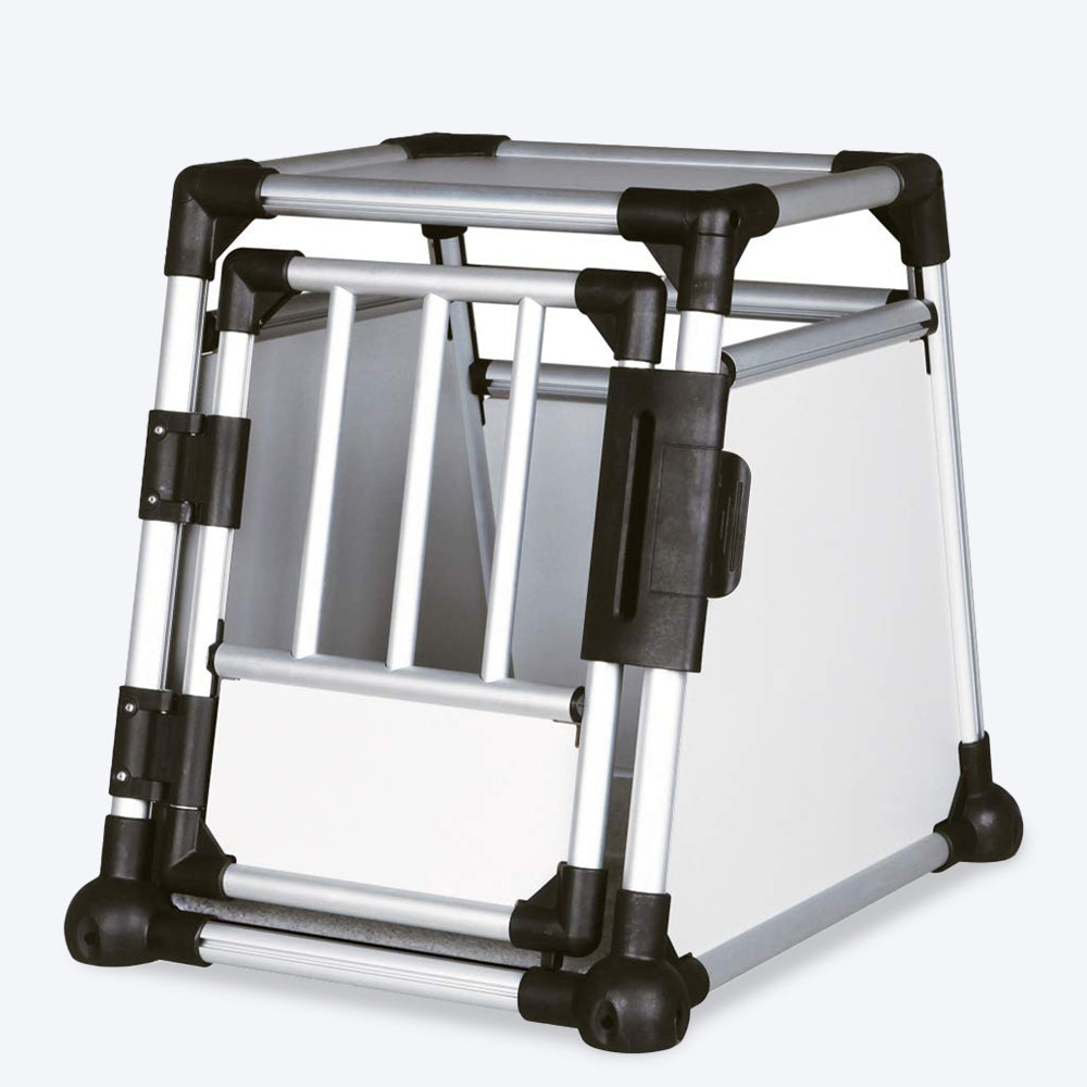 Trixie Black and Silver Transport Box Aluminium - Heads Up For Tails