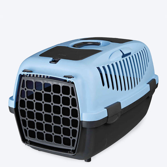 Trixie Capri 3 Pets Carrier - Dark Blue - 24 X 16 X 15 inches - Holds up to 12 kg - Heads Up For Tails