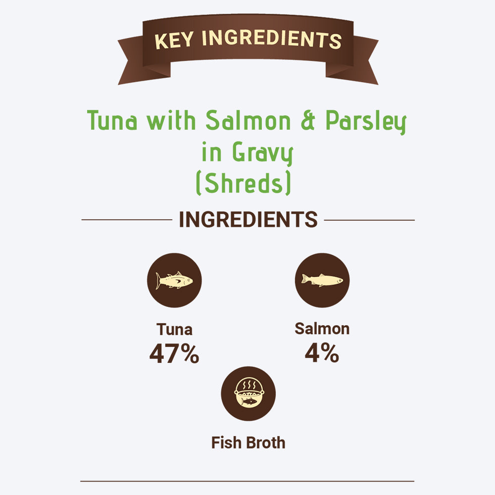 Bruno's Wild Essentials Tuna with Salmon & Parsley In Gravy Grain-Free Wet Cat Food - 85 g_02