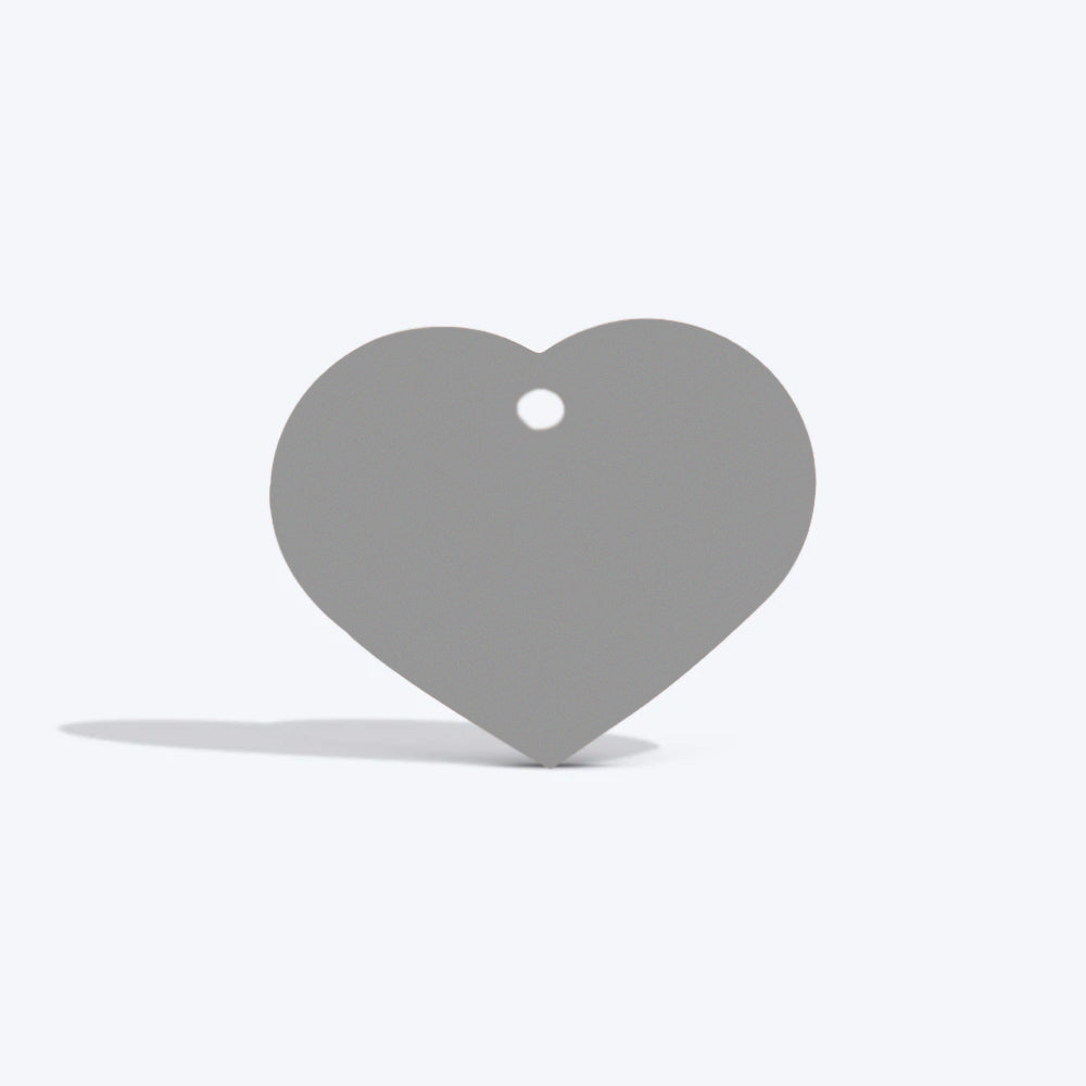 HUFT Personalised Dog & Cat Name Tag - Heart - Heads Up For Tails