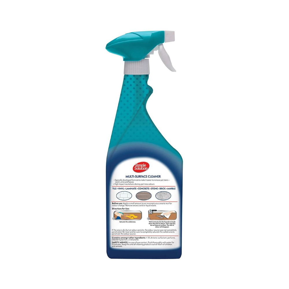 Simple Solution Multi-Surface Pet Stain & Odour Cleaner Spray - 750 ml