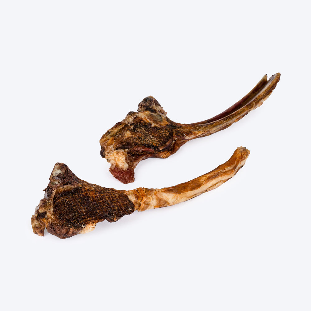 Canine Craving Meaty Lamb Rib Chew Dog Treat - 60 g - Heads Up For Tails