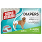 Bramton Simple Solution Disposable Diapers - Pack of 12 (In multiple sizes) - Heads Up For Tails