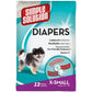 Bramton Simple Solution Disposable Diapers - Pack of 12 (In multiple sizes) - Heads Up For Tails