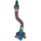 GiGwi Crunchy Neck Plush Friendz Dog Toy Duck (with Bone and Squeaker) Blue