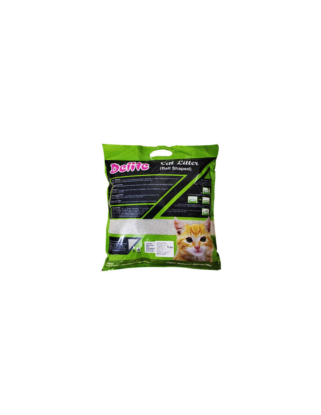 Delite Bentonite Bell Shape Cat Litter - 5 Kg - Heads Up For Tails