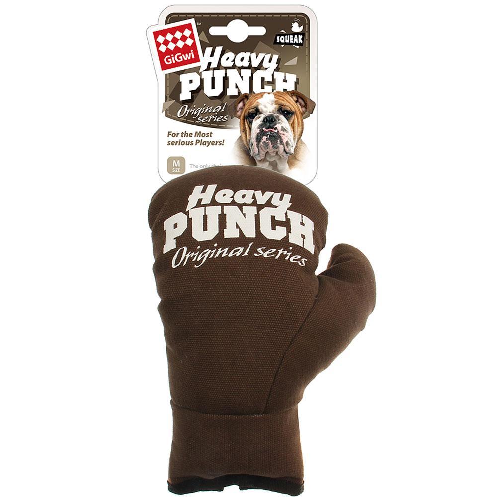GiGwi Heavy Punch Dog Toy Boxing Glove Brown