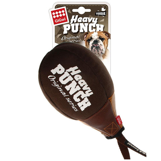 GiGwi Heavy Punch Dog Toy Boxing Pear Brown
