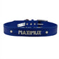 HUFT Blue Personalised Collar (Upto 5 Letters) - Heads Up For Tails