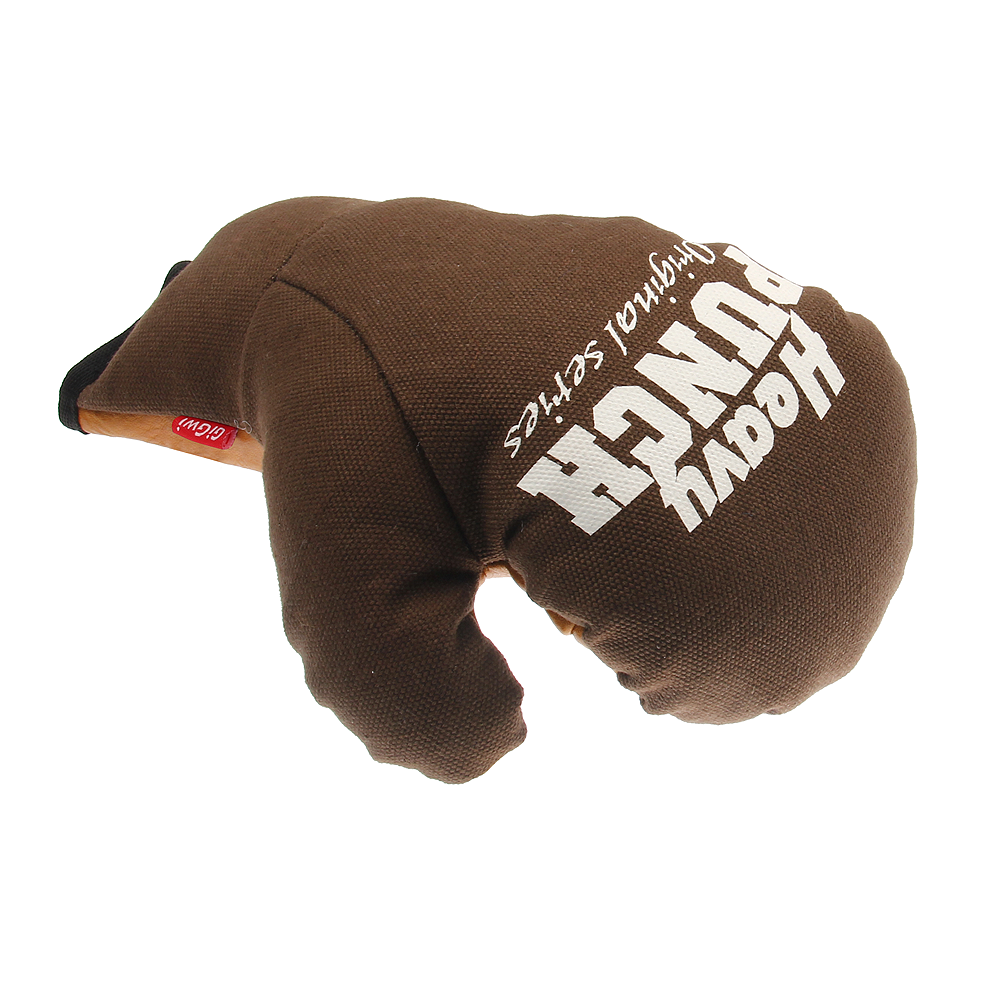 GiGwi Heavy Punch Dog Toy Boxing Glove Brown