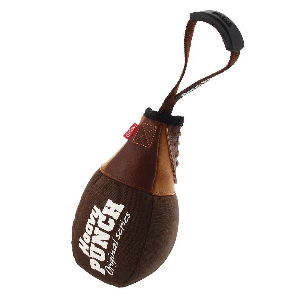 GiGwi Heavy Punch Dog Toy Boxing Pear Brown