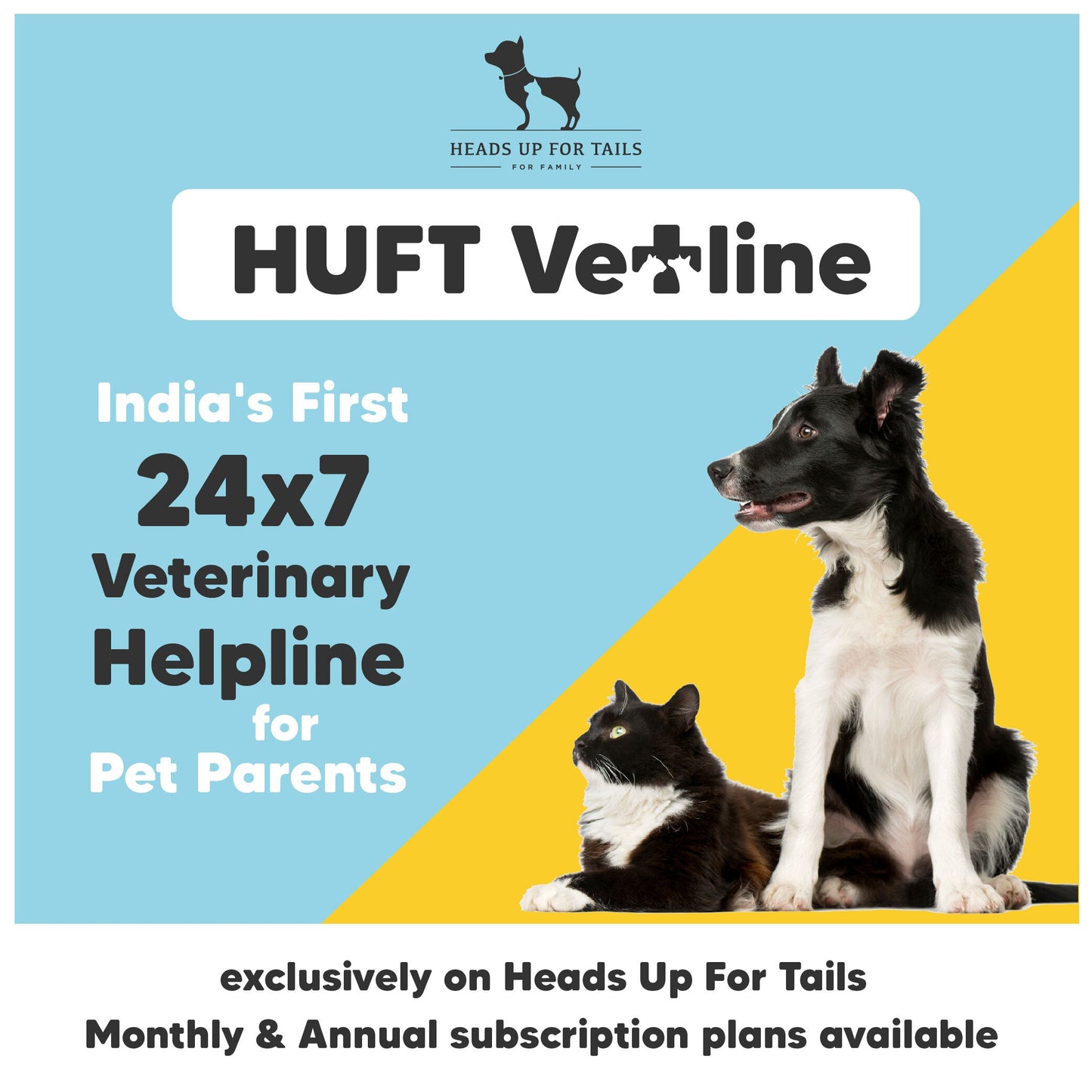 HUFT Vetline: 24x7 Online Veterinary Consulting Service - Heads Up For Tails